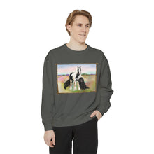 Load image into Gallery viewer, Gypsy Vanner and Newfie Unisex Garment-Dyed Sweatshirt