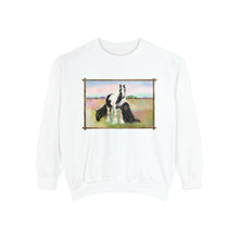 Load image into Gallery viewer, Gypsy Vanner and Newfie Unisex Garment-Dyed Sweatshirt