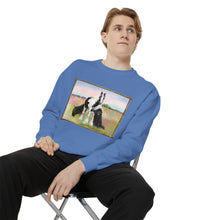 Load image into Gallery viewer, Gypsy Vanner and Newfie Unisex Garment-Dyed Sweatshirt