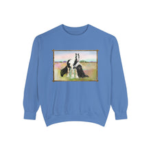 Load image into Gallery viewer, Gypsy Vanner and Newfie Unisex Garment-Dyed Sweatshirt