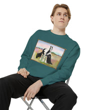 Load image into Gallery viewer, Gypsy Vanner and Newfie Unisex Garment-Dyed Sweatshirt