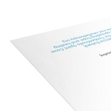 Load image into Gallery viewer, Gypsy Vanner and Newfoundland dog by artist Patricia Eubank Greeting Cards (1, 10, 30, and 50pcs)