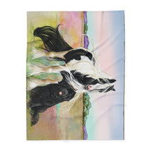 Load image into Gallery viewer, Gypsy Vanner and Newfoundland dog Arctic Fleece Blanket