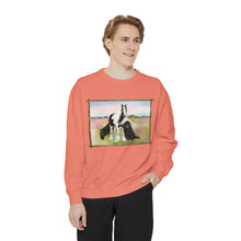 Load image into Gallery viewer, Gypsy Vanner and Newfie Unisex Garment-Dyed Sweatshirt