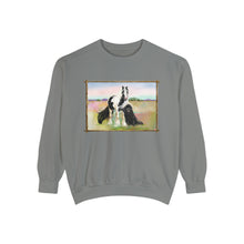 Load image into Gallery viewer, Gypsy Vanner and Newfie Unisex Garment-Dyed Sweatshirt