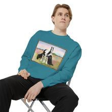 Load image into Gallery viewer, Gypsy Vanner and Newfie Unisex Garment-Dyed Sweatshirt