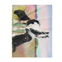 Load image into Gallery viewer, Gypsy Vanner and Newfoundland dog Arctic Fleece Blanket