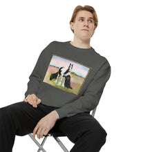 Load image into Gallery viewer, Gypsy Vanner and Newfie Unisex Garment-Dyed Sweatshirt