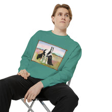 Load image into Gallery viewer, Gypsy Vanner and Newfie Unisex Garment-Dyed Sweatshirt