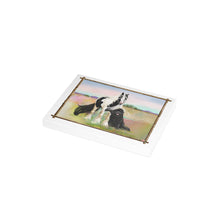 Load image into Gallery viewer, Gypsy Vanner and Newfoundland dog by artist Patricia Eubank Greeting Cards (1, 10, 30, and 50pcs)