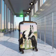 Load image into Gallery viewer, Gypsy Vanner and Newfoundland Dog Suitcase