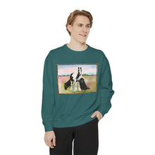 Load image into Gallery viewer, Gypsy Vanner and Newfie Unisex Garment-Dyed Sweatshirt