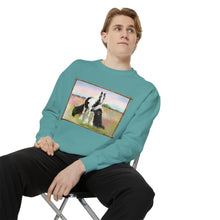 Load image into Gallery viewer, Gypsy Vanner and Newfie Unisex Garment-Dyed Sweatshirt