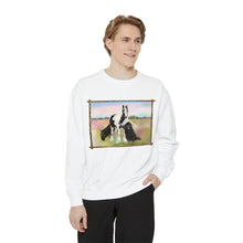Load image into Gallery viewer, Gypsy Vanner and Newfie Unisex Garment-Dyed Sweatshirt