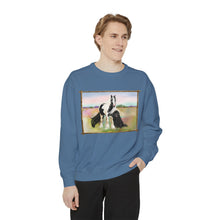 Load image into Gallery viewer, Gypsy Vanner and Newfie Unisex Garment-Dyed Sweatshirt