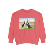 Load image into Gallery viewer, Gypsy Vanner and Newfie Unisex Garment-Dyed Sweatshirt