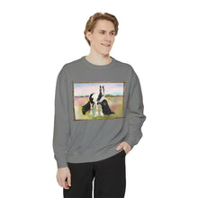 Load image into Gallery viewer, Gypsy Vanner and Newfie Unisex Garment-Dyed Sweatshirt