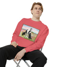 Load image into Gallery viewer, Gypsy Vanner and Newfie Unisex Garment-Dyed Sweatshirt