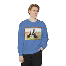 Load image into Gallery viewer, Gypsy Vanner and Newfie Unisex Garment-Dyed Sweatshirt