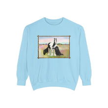 Load image into Gallery viewer, Gypsy Vanner and Newfie Unisex Garment-Dyed Sweatshirt