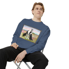 Load image into Gallery viewer, Gypsy Vanner and Newfie Unisex Garment-Dyed Sweatshirt