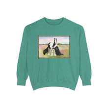 Load image into Gallery viewer, Gypsy Vanner and Newfie Unisex Garment-Dyed Sweatshirt
