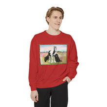 Load image into Gallery viewer, Gypsy Vanner and Newfie Unisex Garment-Dyed Sweatshirt
