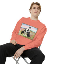 Load image into Gallery viewer, Gypsy Vanner and Newfie Unisex Garment-Dyed Sweatshirt