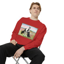 Load image into Gallery viewer, Gypsy Vanner and Newfie Unisex Garment-Dyed Sweatshirt