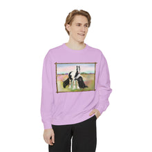 Load image into Gallery viewer, Gypsy Vanner and Newfie Unisex Garment-Dyed Sweatshirt