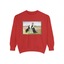Load image into Gallery viewer, Gypsy Vanner and Newfie Unisex Garment-Dyed Sweatshirt