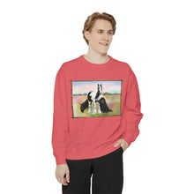 Load image into Gallery viewer, Gypsy Vanner and Newfie Unisex Garment-Dyed Sweatshirt