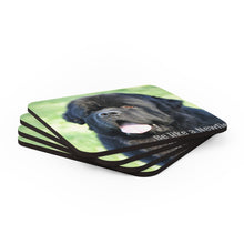 Load image into Gallery viewer, Be like a Newfie - Corkwood Coaster Set