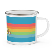 Load image into Gallery viewer, Rainbow Newfie Enamel Campfire Mug