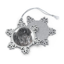 Load image into Gallery viewer, Newfoundland dog Pewter Snowflake Ornament