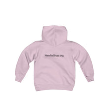 Load image into Gallery viewer, Newfie Santa Paws Childrens Hooded Sweatshirt