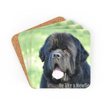 Load image into Gallery viewer, Be like a Newfie - Corkwood Coaster Set