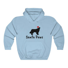 Load image into Gallery viewer, Santa Paws Newfie Hooded Sweatshirt