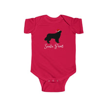 Load image into Gallery viewer, Newfie Santa Paws Babies' Bodysuit