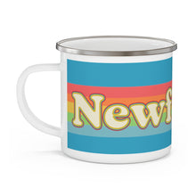 Load image into Gallery viewer, Rainbow Newfie Enamel Campfire Mug