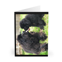 Load image into Gallery viewer, Newfie and puppy Greeting Cards (5 Pack)
