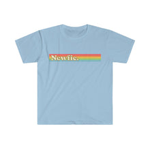 Load image into Gallery viewer, Rainbow Newfie Unisex Softstyle T-Shirt