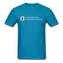 Load image into Gallery viewer, Newfie Therapy Volunteer Shirt - turquoise