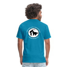 Load image into Gallery viewer, Newfie Therapy Volunteer Shirt - turquoise