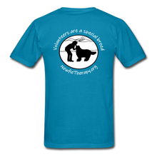 Load image into Gallery viewer, Newfie Therapy Volunteer Shirt - turquoise