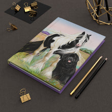 Load image into Gallery viewer, Gypsy Vanner and Newfoundland Dog Hardcover Journal Matte
