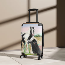 Load image into Gallery viewer, Gypsy Vanner and Newfoundland Dog Suitcase

