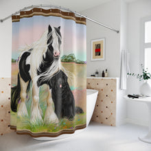 Load image into Gallery viewer, Gypsy Vanner and Newfoundland Dog Shower Curtain
