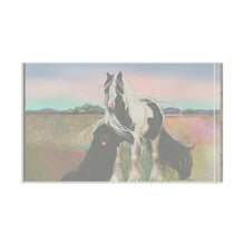 Load image into Gallery viewer, Gypsy Vanner &amp; Newfoundland dog Flag by Artist Patricia Eubank
