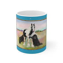 Load image into Gallery viewer, Gypsy Vanner Horse and Newfoundland Dog mug
